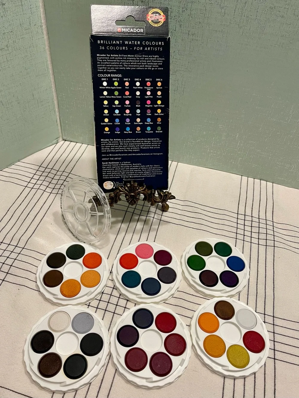 MICADOR Brilliant Watercolour Set of 36 Colors BRAND NEW ARTIST QUALITY